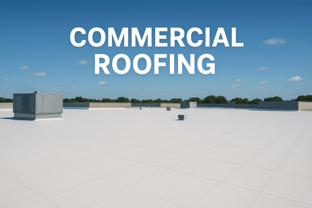 Comercial Tejado con HVAC Commercial Roofing