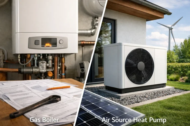 Gas Boiler and Air Source Heat Pump